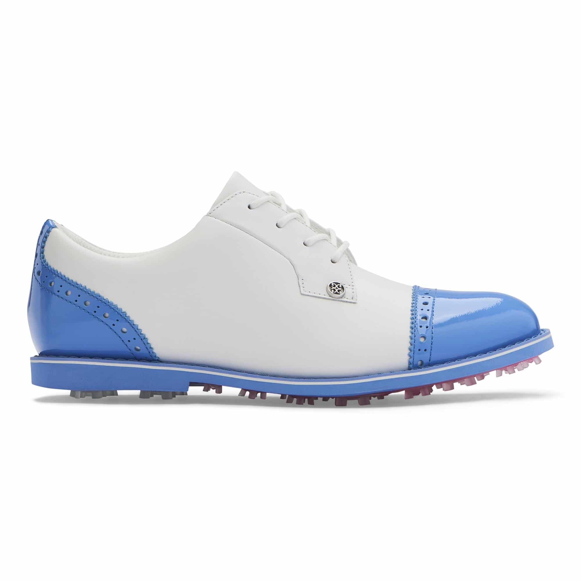 Ladies G/FORE Cap Toe Gallivanter Golf Shoes Snow/Vista Blue